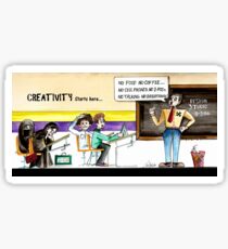 educational terrorism Sticker