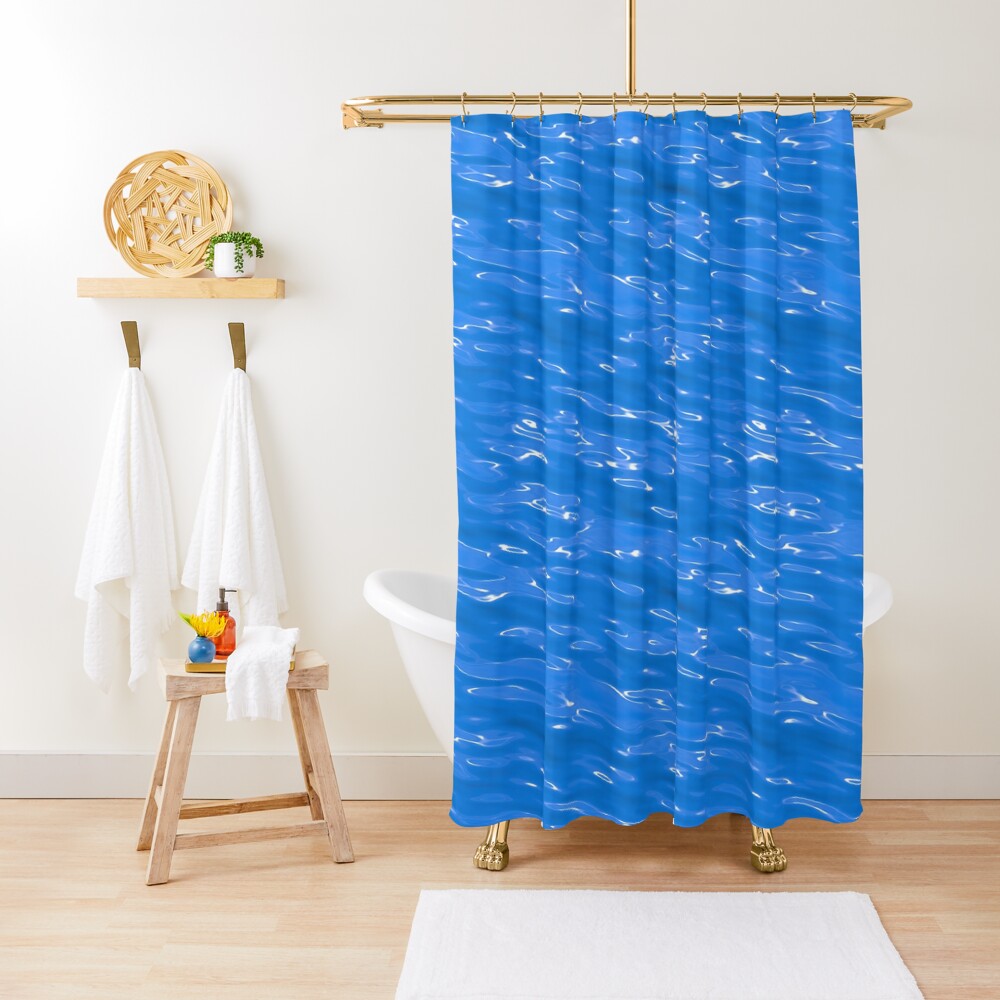 Aqua Shower Curtain