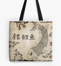 Koi Fish on Parchment Paper Tote Bag