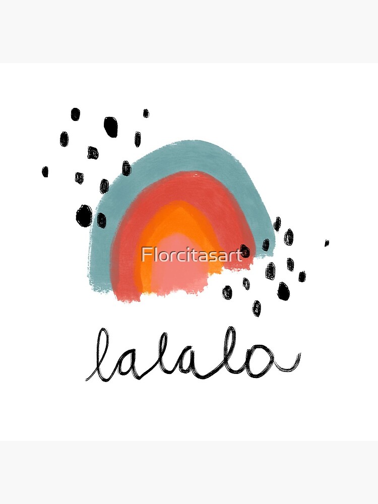 Happy rainbow in pastel colors by Florcitasart