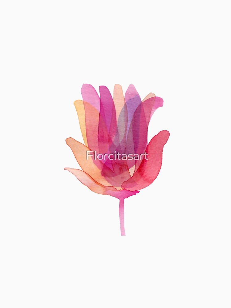 Watercolor Tulip transparencies by Florcitasart