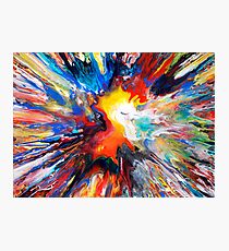 Colourful Spin Painting 24 Photographic Print