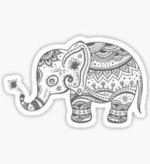 Gray Tones Cute Elephant Sticker