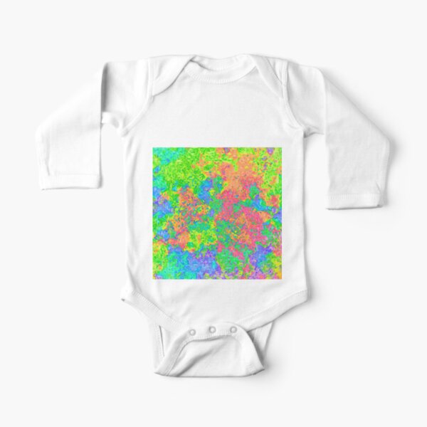 Abstract pattern Long Sleeve Baby One-Piece