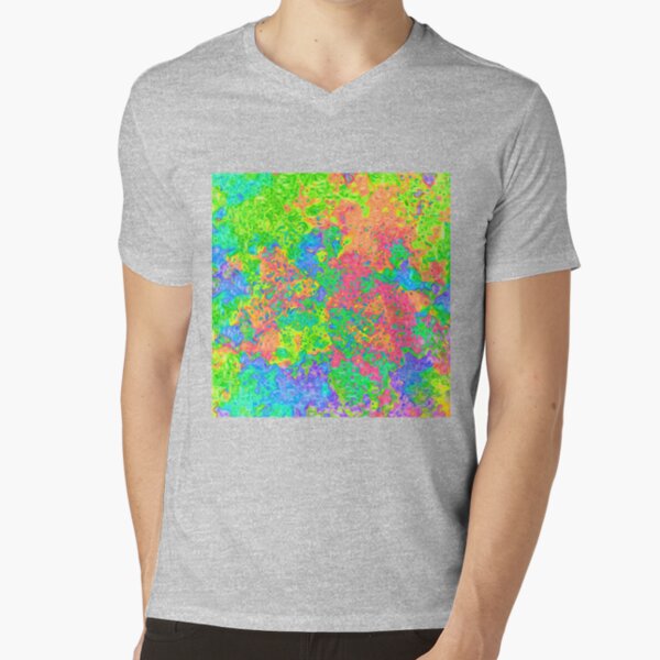 Abstract pattern V-Neck T-Shirt