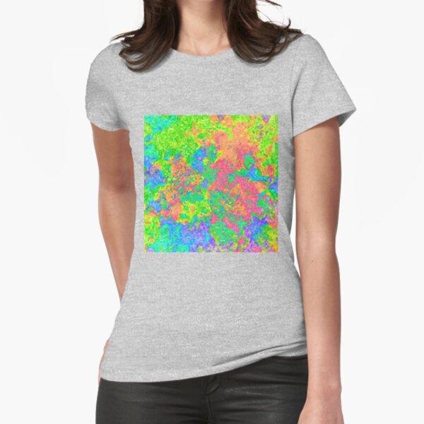 Abstract pattern Fitted T-Shirt