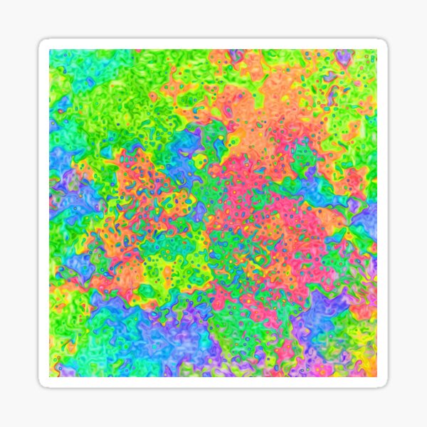 Abstract pattern Glossy Sticker