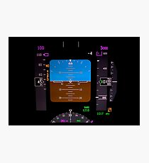 Technology: airplane instrument panel. Photographic Print