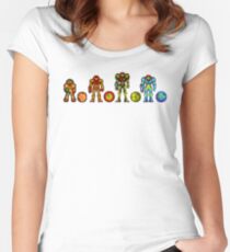 Samus, the cartridge years Women's Fitted Scoop T-Shirt