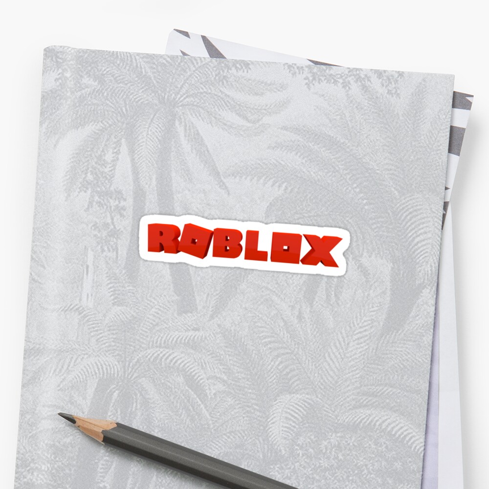 Roblox Logo Sticker By Xcharlottecat Redbubble - roblox logo art board print by xcharlottecat redbubble