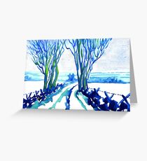Cherpit Lane, Longstone Moor, Derbyshire. Greeting Card