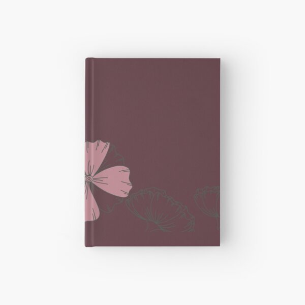 Floral Butterfly Collection Spring Seamless Border Surface Pattern Hardcover Journal