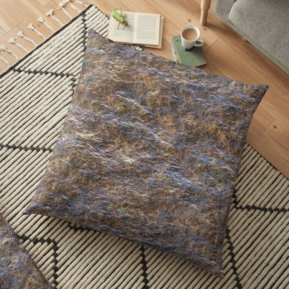 Decoration with stone Floor Pillow