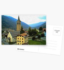 "Church - Vicenza, Ossana, Italy" Postcards