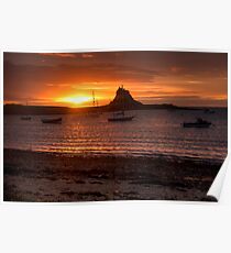Island sunset Poster
