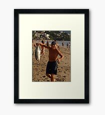 Proud, happy and successful Framed Print