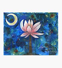No Mud, No Lotus Photographic Print