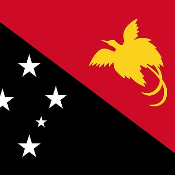 Aperçu de l'œuvre Drapeau de la Papouasie-Nouvelle-Guinée de Shorlick