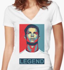 Camiseta entallada de cuello en V Ronaldo