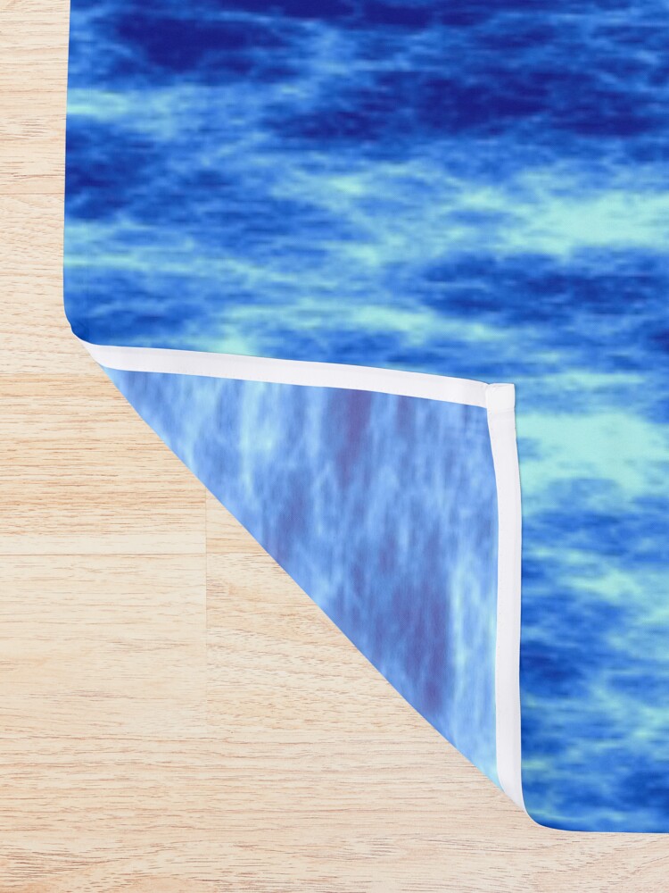 Alternate view of Blue energy Shower Curtain