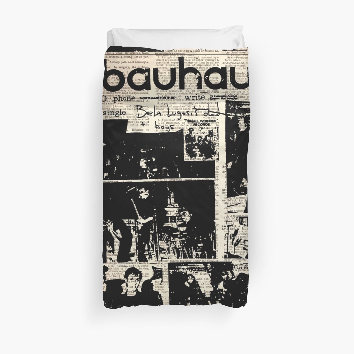 80s Post Punk Band Bhs Duvet Cover By Blackmuxic Redbubble
