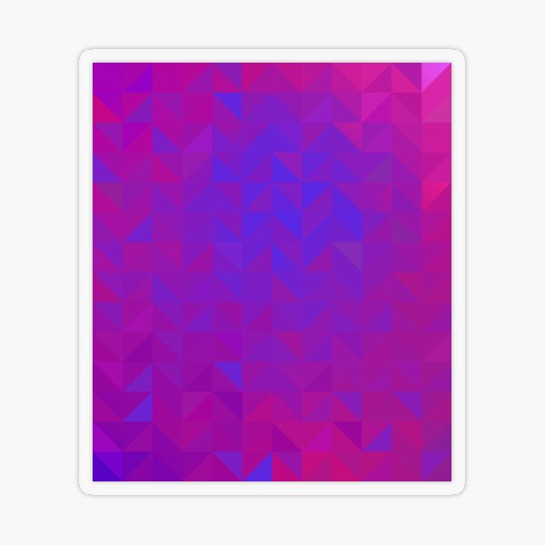 Neon Triangles Chaos Transparent Sticker