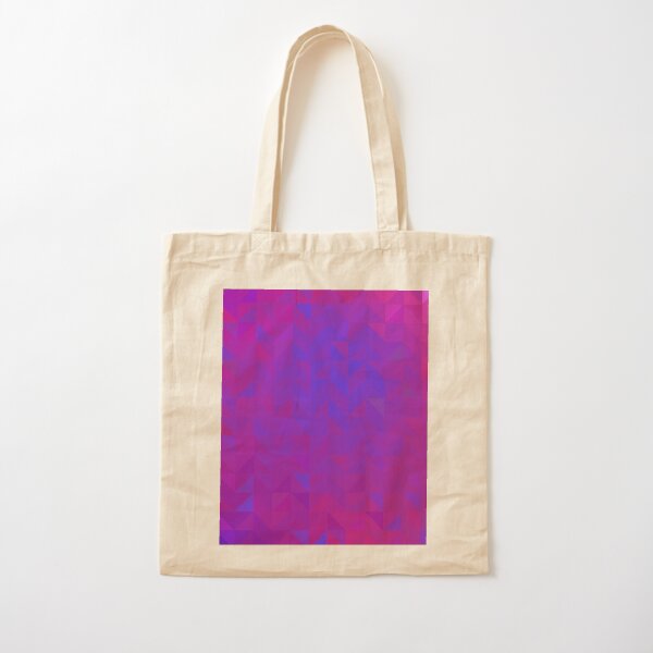 Neon Triangles Chaos Cotton Tote Bag