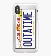 Outatime License Plate iPhone Case/Skin
