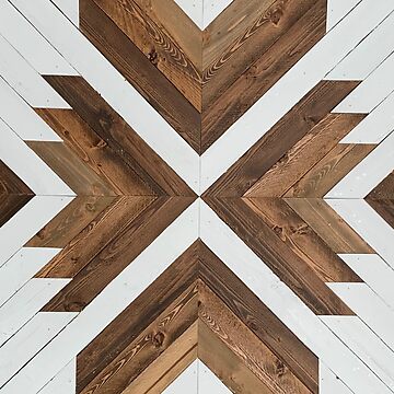 Reclaimed Wood Wall Art - Wooden Wall Art - Geometric Wood Art