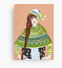 winter girl Canvas Print
