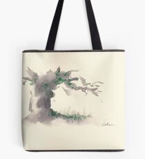 "Serenity" ink wash watercolor on paper. Tote Bag