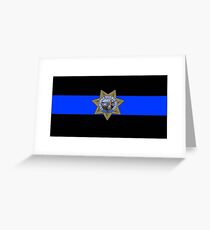 CHP Thin Blue Line Greeting Card