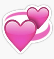 Revolving Hearts Emoji Sticker Sticker