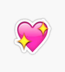 Sparkle Heart Emoji Sticker Sticker