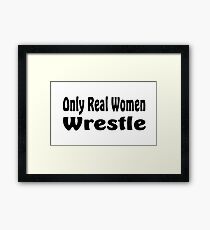Wrestle Framed Print