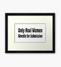 Wrestle Framed Print