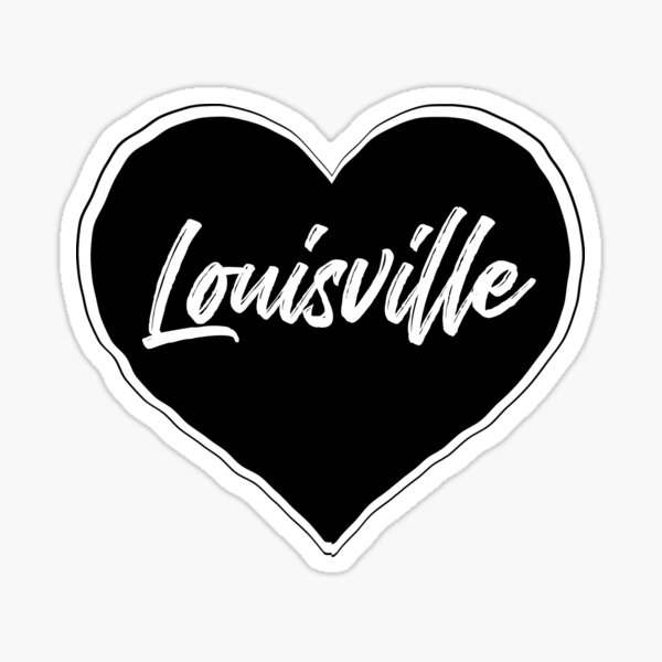 Louisville - Black Heart Edition Sticker