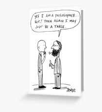philosophy for fools Greeting Card