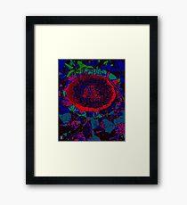 Toadstool coloured Framed Print