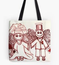 Wedding Angels Red Tote Bag