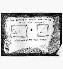 Ctrl Z in the real world Poster