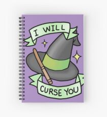i will curse u Spiral Notebook