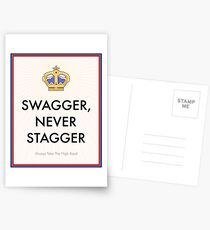 Swagger Never Stagger Postcards