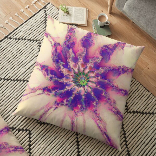 Fractalize abstraction Floor Pillow