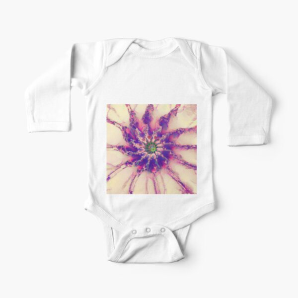 Fractalize abstraction Long Sleeve Baby One-Piece