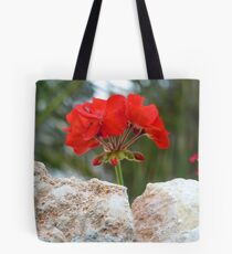 Red Geranium Tote Bag