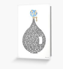 Oil Drop Greeting Card