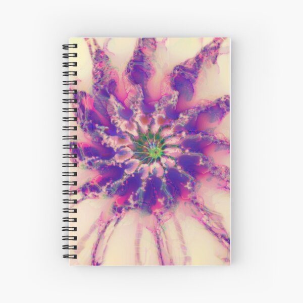 Fractalize abstraction Spiral Notebook