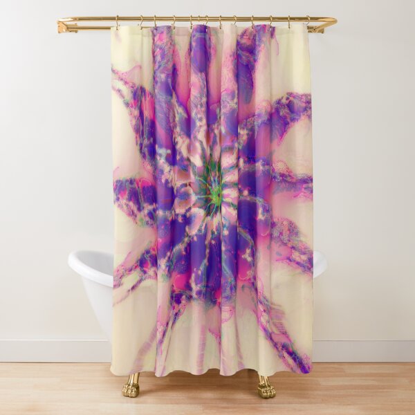 Fractalize abstraction Shower Curtain