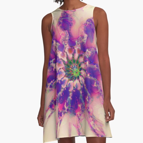 Fractalize abstraction A-Line Dress